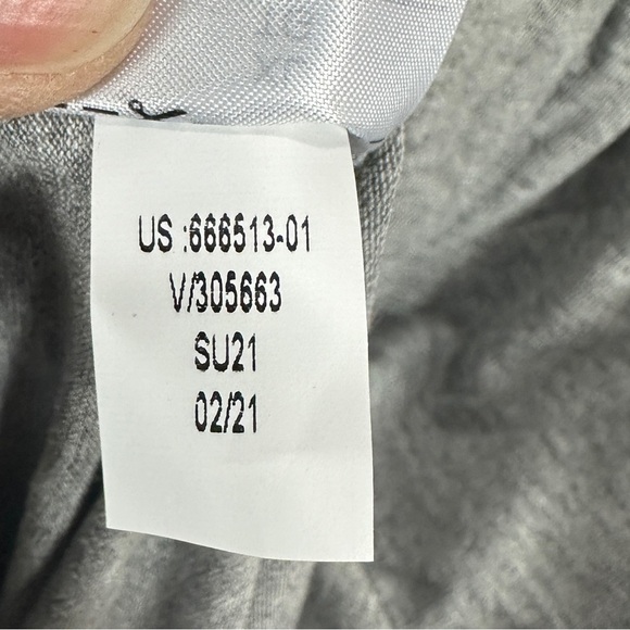 Banana Republic gray viscose short sleeve knit maxi dress pockets, sz XL NWT $70 - Picture 6 of 7